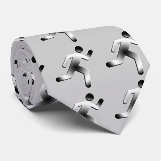 Man Silhouette draaien Stropdas (Opgerold)