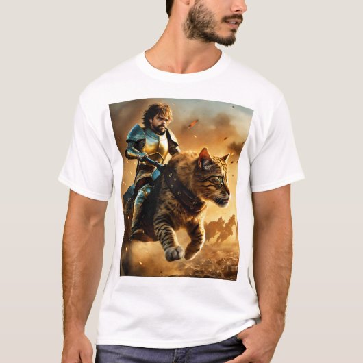MAN SIT RUN MET DIER T-SHIRT (Voorkant)