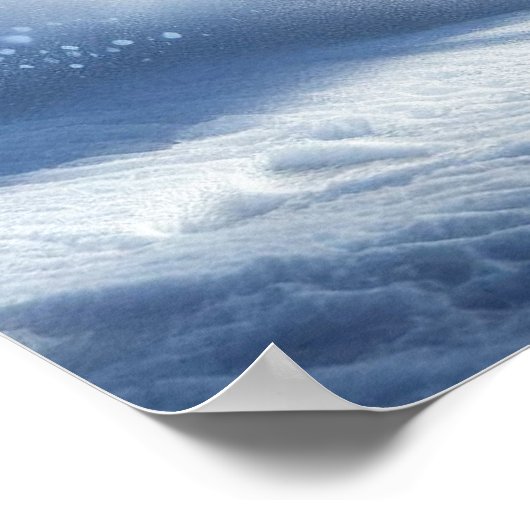 Man skiën op een helling Poster (Hoek)