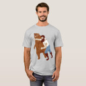 Man slaat beer t-shirt (Voorkant volledig)