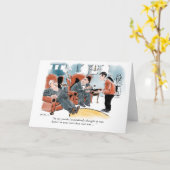 Man-Slanted Old Age Verjaardag Gesprek Kaart (Gele Bloem)