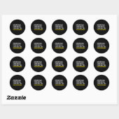 Man Slechte Invloed Grappig Stap Papa Vaders Dag Ronde Sticker (Vel)