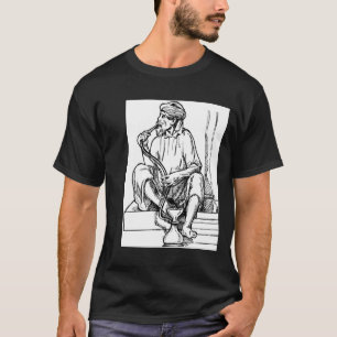 Man Smoking Hookah T-shirt