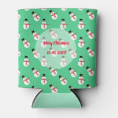 Man sneeuwpatroon blikjeskoeler (Voorkant)