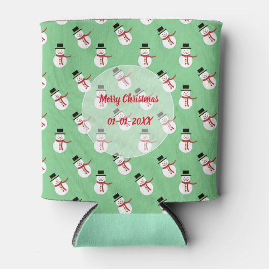 Man sneeuwpatroon blikjeskoeler (Voorkant)