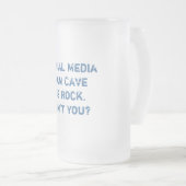 Man sociale media matglas bierpul (Voorkant rechts)