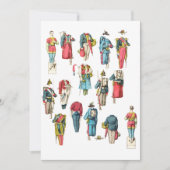 man soldaat minipapieren pop-upset feestdagenkaart (Voorkant)