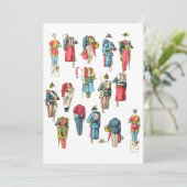 man soldaat minipapieren pop-upset feestdagenkaart (Staand voorkant)