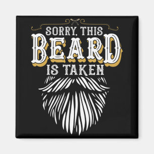 Man Sorry Deze Baard Is Bezet Land Retro Valentijn Magneet