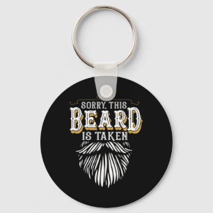 Man Sorry Deze Baard Is Bezette Land Retro Valenti Sleutelhanger