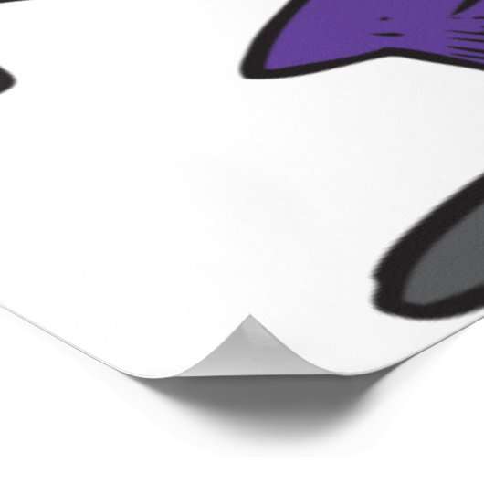 Man speelt een Franse hoorn af Poster (Hoek)