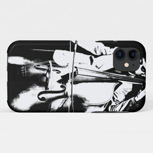 Man-spelcontra-bass Case-Mate iPhone Case (Achterkant (horizontaal))