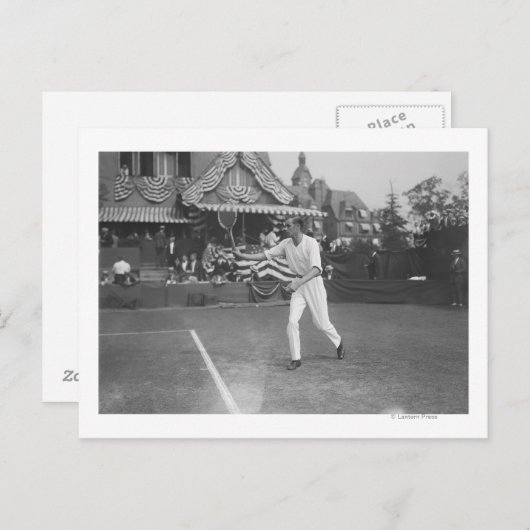 Man Speltennis in Washington DC Tournament Briefkaart (Voorkant / Achterkant)