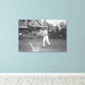 Man Speltennis in Washington DC Tournament Canvas Afdruk (Insitu (Houten vloer))