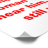 Man spreekt in het Poster van de bosbouw - Funny J (Hoek)