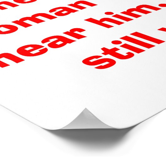 Man spreekt in het Poster van de bosbouw - Funny J (Hoek)