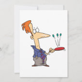 Man springt op een bat kaart (Voorkant)