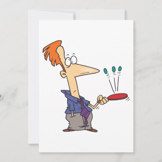 Man springt op een bat kaart (Voorkant)