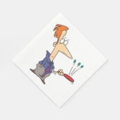 Man springt op een bat servet (Hoek)