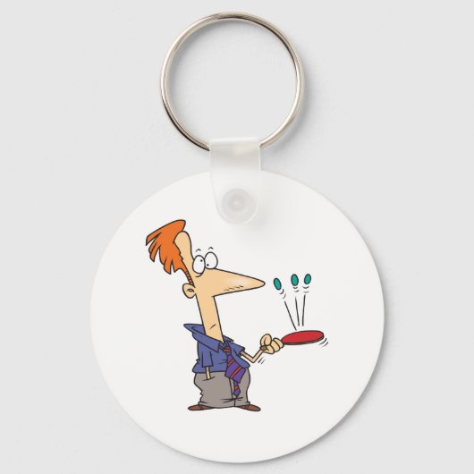 Man springt op een bat sleutelhanger (Voorkant)