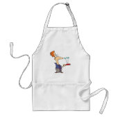 Man springt op een bat standaard schort (Voorkant)