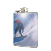 Man springt van een grote cornince af op een snowb heupfles (Links)