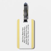 Man Stick Figuur verpleegster Bagagelabel (Achterkant verticaal)