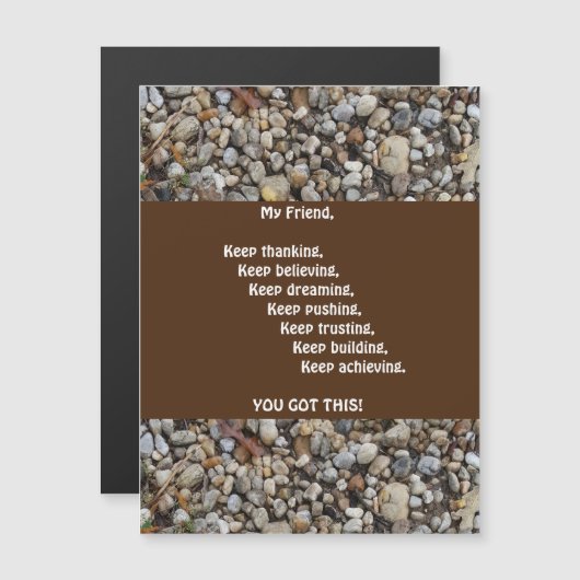 Man stimuleren Magnetisch Wenskaart (Voorkant / Achterkant)