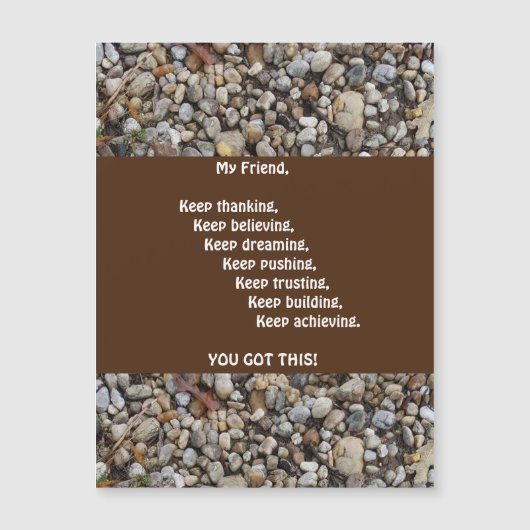 Man stimuleren Magnetisch Wenskaart (Voorkant)