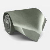 Man Stropdas Sage Green Plant (Opgerold)