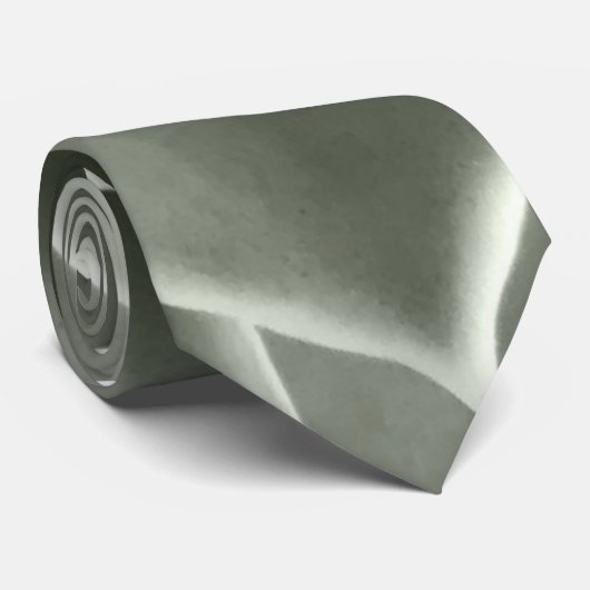 Man Stropdas Sage Green Plant (Opgerold)