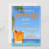 Man Summer Ocean Cocktail 60ste verjaardagsfeest Kaart (Voorkant)