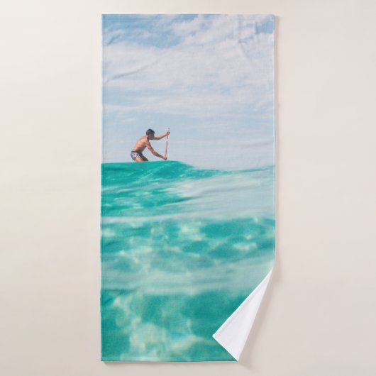 Man surfen badhanddoek (Badhanddoek)
