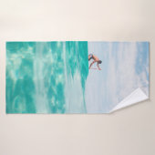 Man surfen badhanddoek (Badhanddoek)