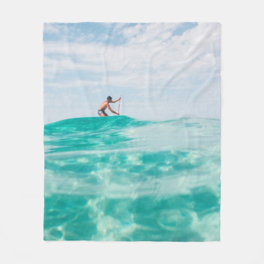 Man surfen fleece deken (Voorkant)