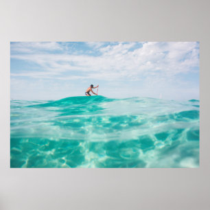 Man surfen poster