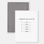 Man Survival Kit schattig Magneet (Voorkant / Achterkant)