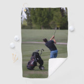 Man swinging een Golf club Handdoeken (Insitu)