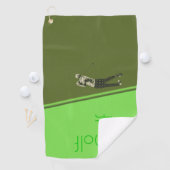 Man swinging een golfclub ontwerp Golfhanddoeken Golfhanddoek (Insitu)