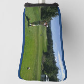 Man swinging een Golfveld Putter Golf Head Hoesje Golfheadcover (Draai 90)