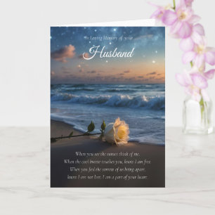 Man Sympathy Condolences Beach Roos Kaart