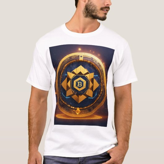 Man T-shirt crypto logo (Voorkant)