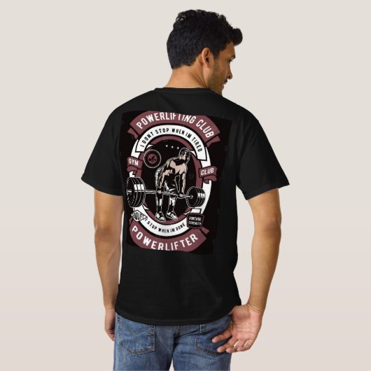 Man T shirt Gym (Achterkant volledig)