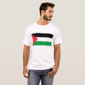 Man T Shirt met de Palestijnse vlag (Voorkant volledig)
