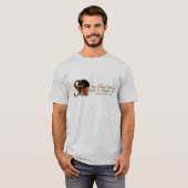 Man T-shirt met soep (Voorkant volledig)