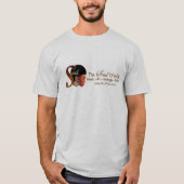 Man T-shirt met soep (Voorkant)