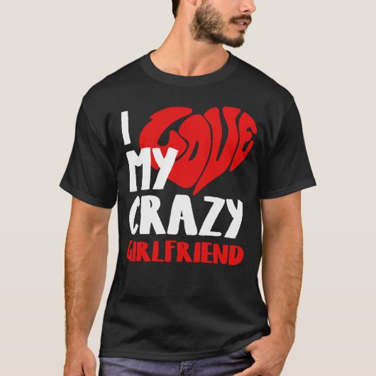 Man T-shirt met Valentijn Fun Art, (Voorkant)