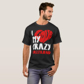 Man T-shirt met Valentijn Fun Art, (Voorkant volledig)