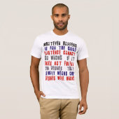 Man T-shirt Osho. Wat er ook gebeurt is voor de... (Voorkant volledig)