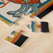 Man te paard 14e-eeuwse Codex Manesse Legpuzzel (Zijkant)